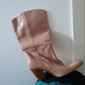 Pink CowGirl BOOTS- Leather